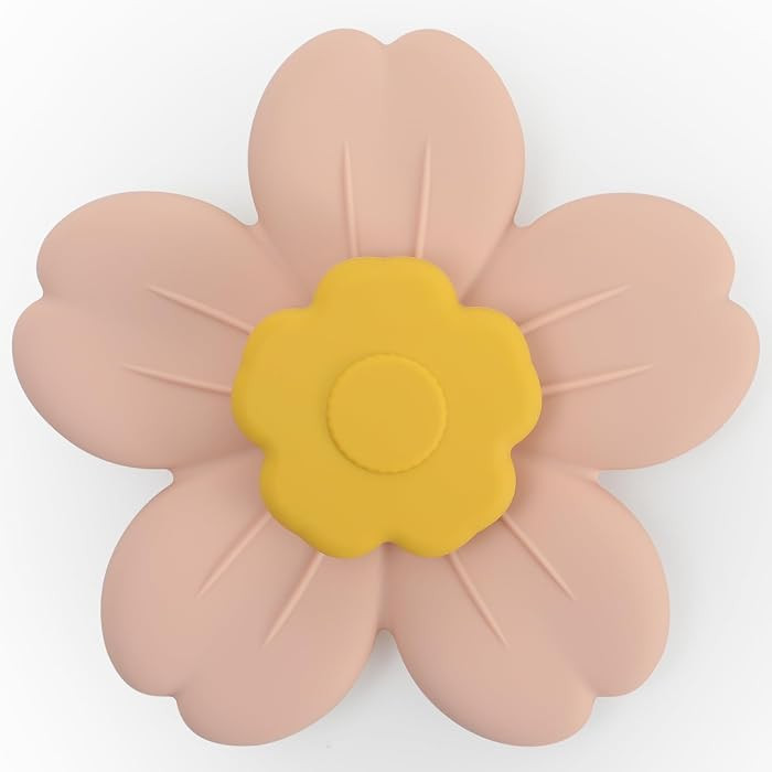 Suction Spinning Toy, Silicone Toddler Sensory Toys for Bath Toys Birthday Gift (Mustard&Blush) | Amazon (US)