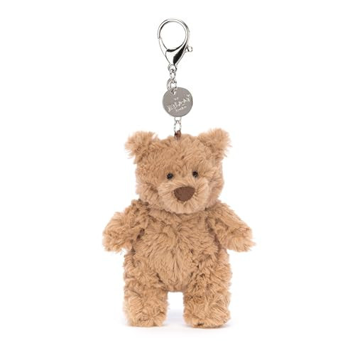 Jellycat Bartholomew Bear Bag Charm, 4.5 inches - Teddy Bear Plush Keychain - Great Gift Idea | Amazon (US)