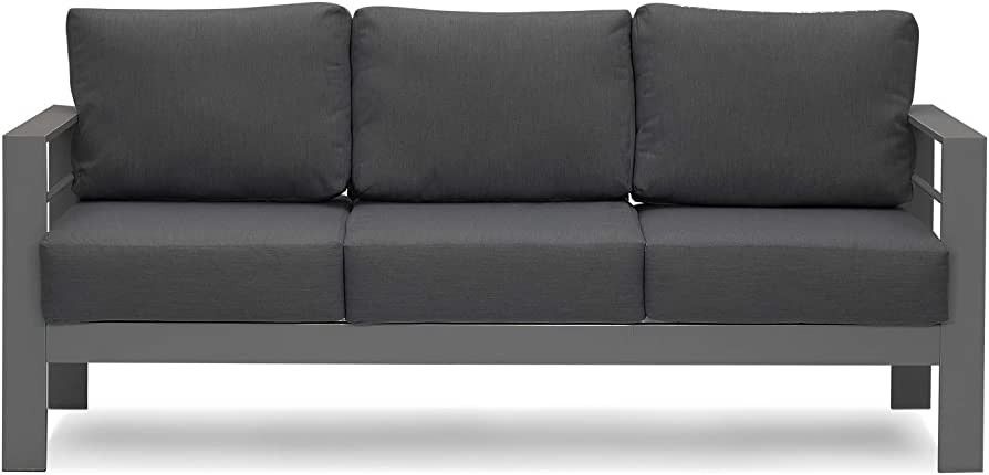 Solaste Outdoor Couch Aluminum Patio Furniture Sofa, 3-Seat All-Weather Metal Outdoor Patio Furni... | Amazon (US)