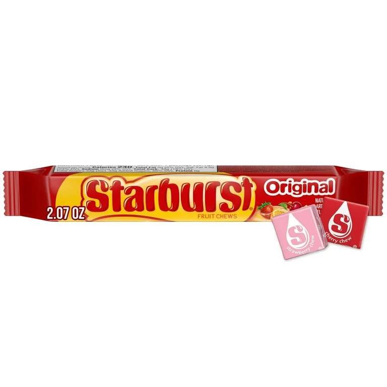 Starburst Original Fruit Chews Chewy Candy, Full Size - 2.07 oz | Walmart (US)