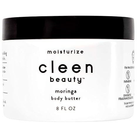Cleen Beauty Moringa Body Butter | Nourishing Body Cream with Coconut Oil | Moisturizing Lotion f... | Amazon (US)
