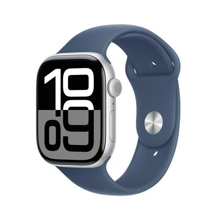 Apple Watch Series 10 Aluminum 46mm A3003 (GPS Only), iOS,Silver, 1, 1, 1 | Walmart (US)