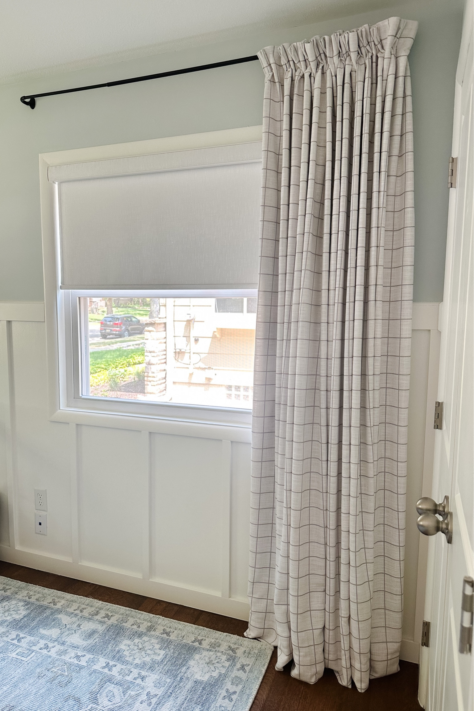 So happy with our nursery curtains! 
Details:
Windowpane in white carbon
Thermal blackout
Pinch pleat

#LTKhome #LTKfamily