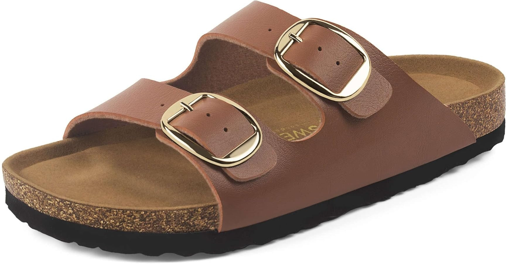 Sweechee Women's Sandals Comfortable Memory Foam Cork Soft Footbed,Lightweight Slides Shoes for W... | Amazon (US)