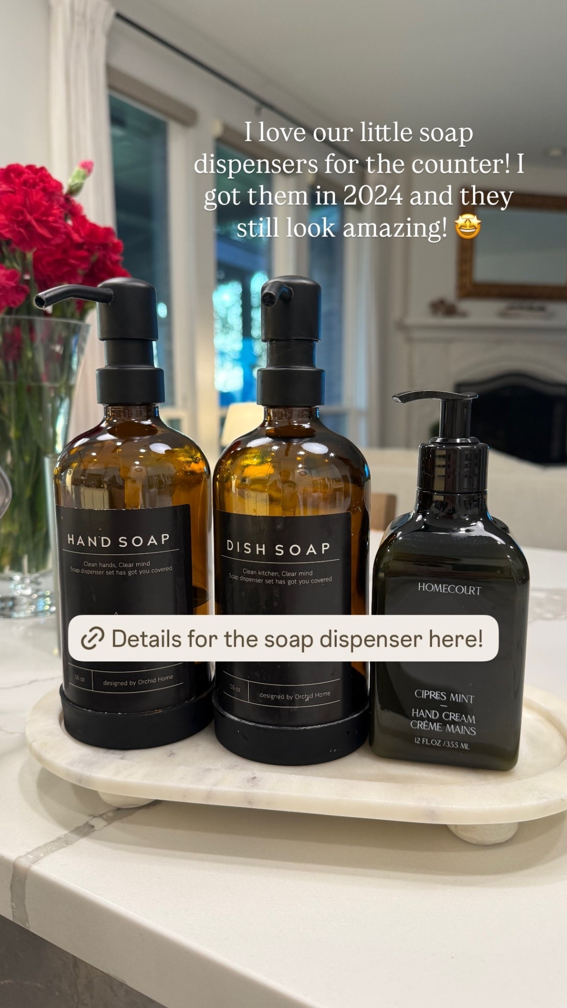I love our little soap dispensers for the counter! I got them in 2024 and they still look amazing! 🤩