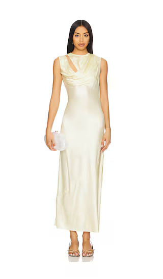Enza Maxi Dress in Butter Yellow | Revolve Clothing (Global)