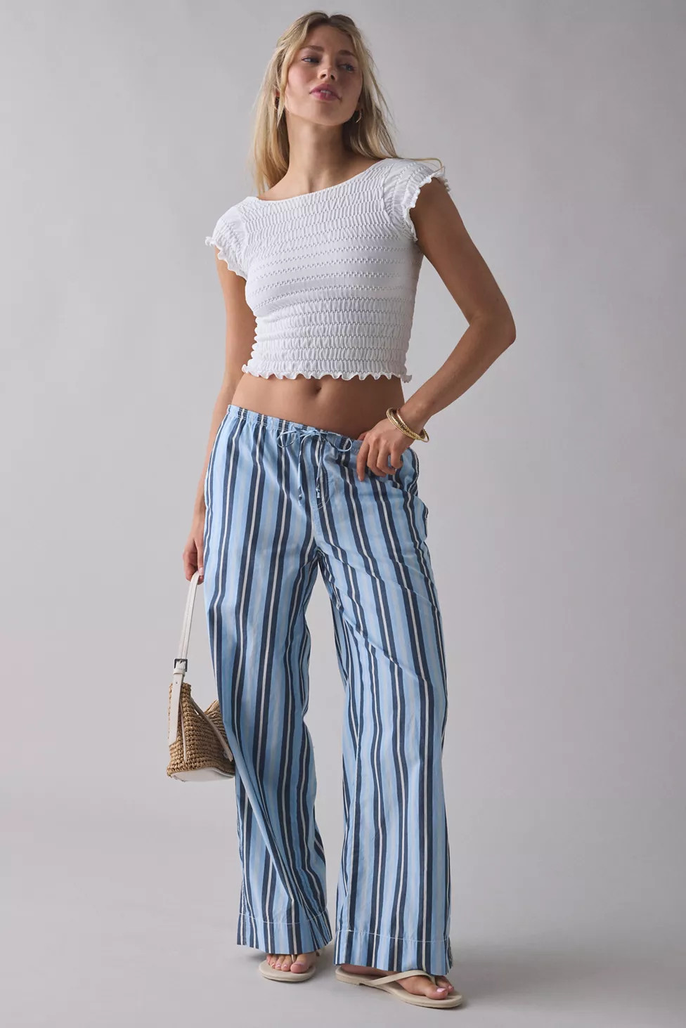 BDG Joey Cotton Poplin Straight Leg Pull-On Pant | Urban Outfitters (US and RoW)