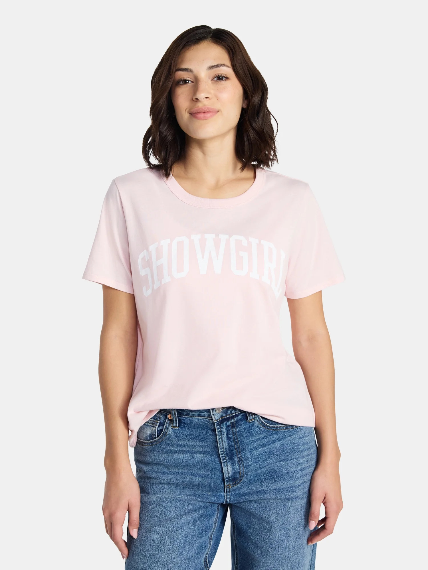 Showgirl Women’s Graphic Tee with Short Sleeves, Sizes XXS-XXL | Walmart (US)