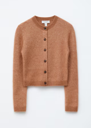 Mohair-Blend Brushed Cardigan | & Other Stories UK