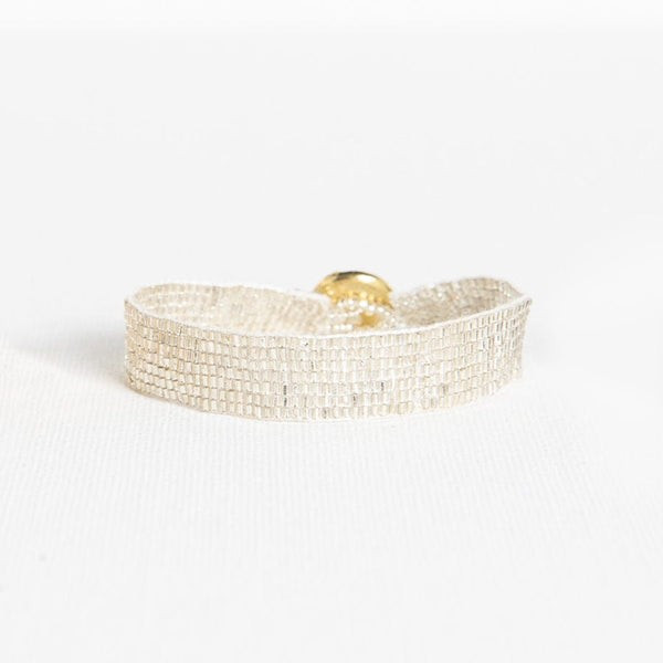 SILVER SOLID THIN LUXE BRACELET | INK+ALLOY