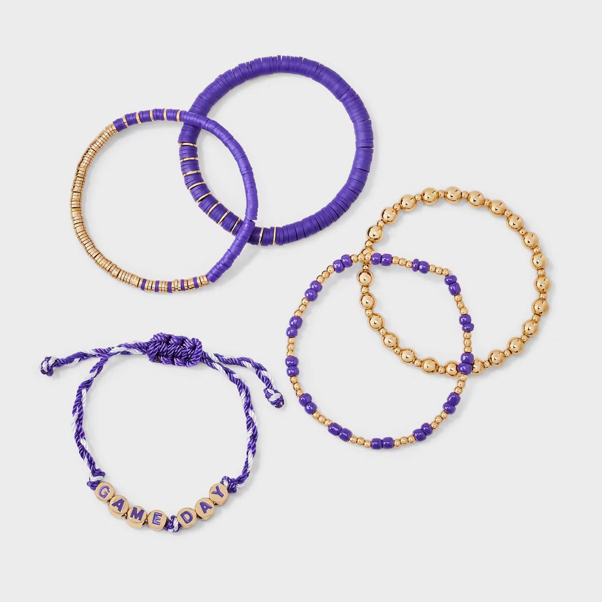 Game Day Bracelet Set 5pc - Wild Fable™ Aurora Purple | Target