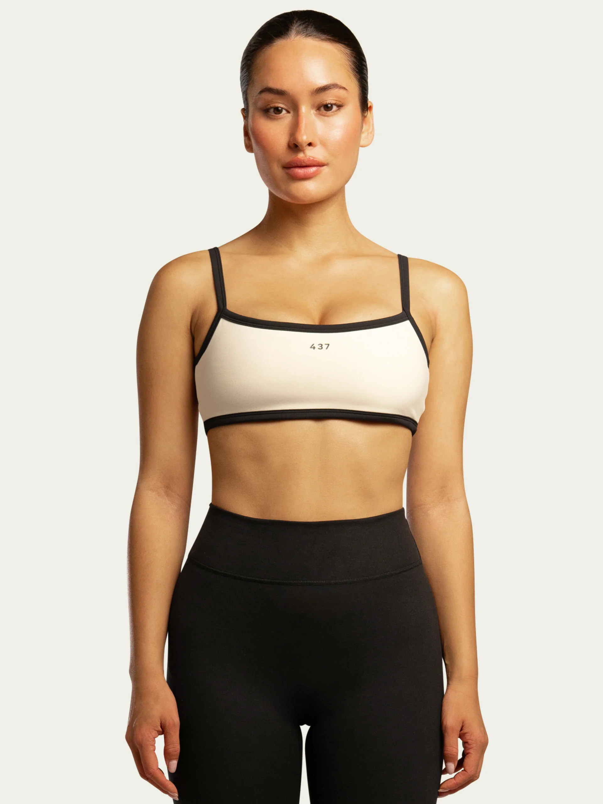 The Micro Bra / Cream-Black | 437