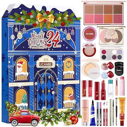 UCANBE Luxury Makeup Advent Calendar 2025, 24 Days Christmas Makeup Gift Set for Adult Women & Te... | Amazon (US)