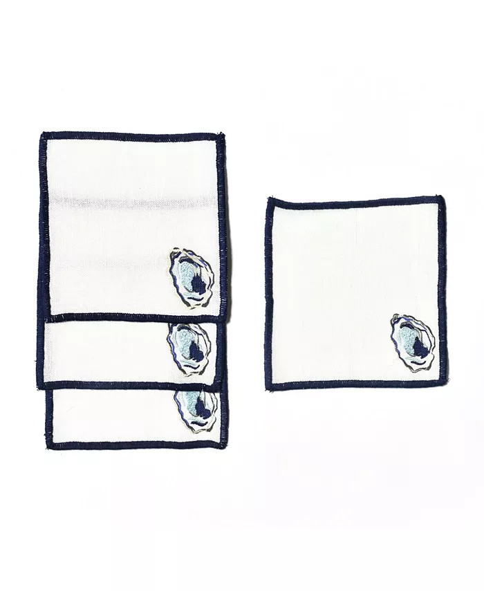 Oyster Cocktail Napkins, Set of 4 | Macys (US)