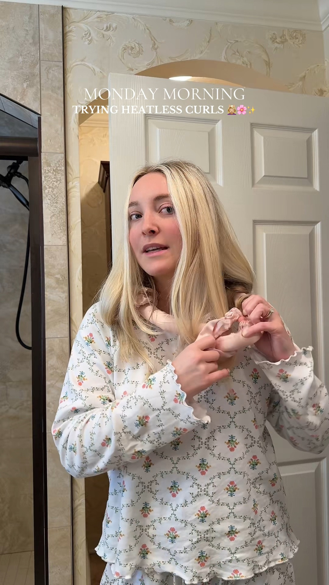 MY FAVE PJS & HEATLESS CURLERS 💆🏼‍♀️🎀🌷 

#LTKStyleTip