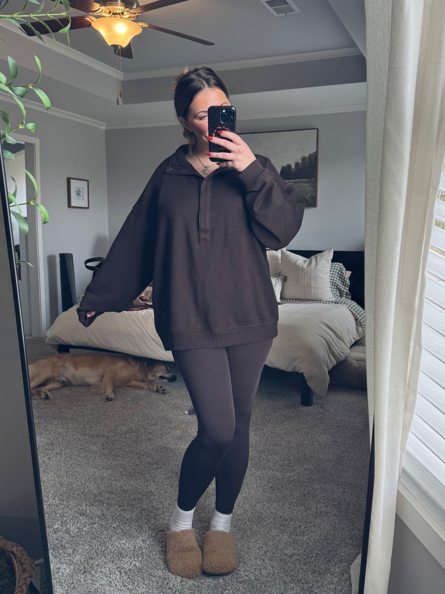 These are already oversized so I would not size up

#LTKMidsize #LTKootd #LTKmomlife