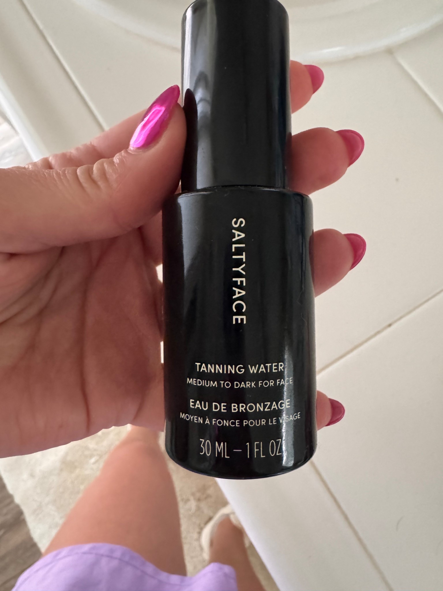 Salty Face Tanning Mist review 🤎 If you’ve been looking for a natural self tanning face mist that doesn’t break you out, this is the ONE. I use the Medium to Dark shade and I have olive skin that tans easily, so this gives me the perfect sun-kissed glow without looking orange or fake. It truly looks like you’ve been in the sun ☀️

This is a facial self tanner spray that lasts about 3 days, so you do NOT need to apply nightly. I love how lightweight, non-comedogenic, and acne-safe it is, it’s the only face self tanner I’ve tried that hasn’t caused breakouts. The color develops super naturally and enhances your skin’s natural tone instead of giving that typical orange tint.

I have the mini/smaller bottle, and I only need 3–4 sprays for face + neck, so it lasts a long time and is perfect for travel or everyday use. If you want a no-makeup glow, bronzed skin, clean girl beauty look, or vacation glow without sun damage, this is such a good one to try. ✨ @Saltyface 

#LTKBeauty #LTKgrwm #LTKmorningroutine