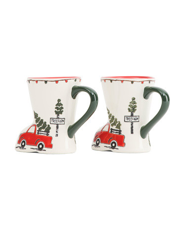 Set Of 2 Truck Boot Mugs | TJ Maxx