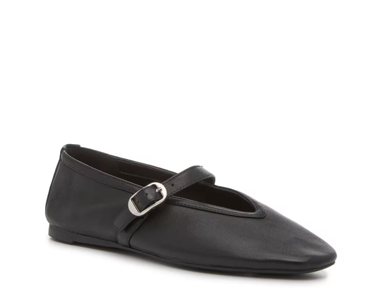 Steve Madden Leilah Mary Jane Flat | Women's | Black Leather | Size 11 | Flats | Mary Jane | DSW