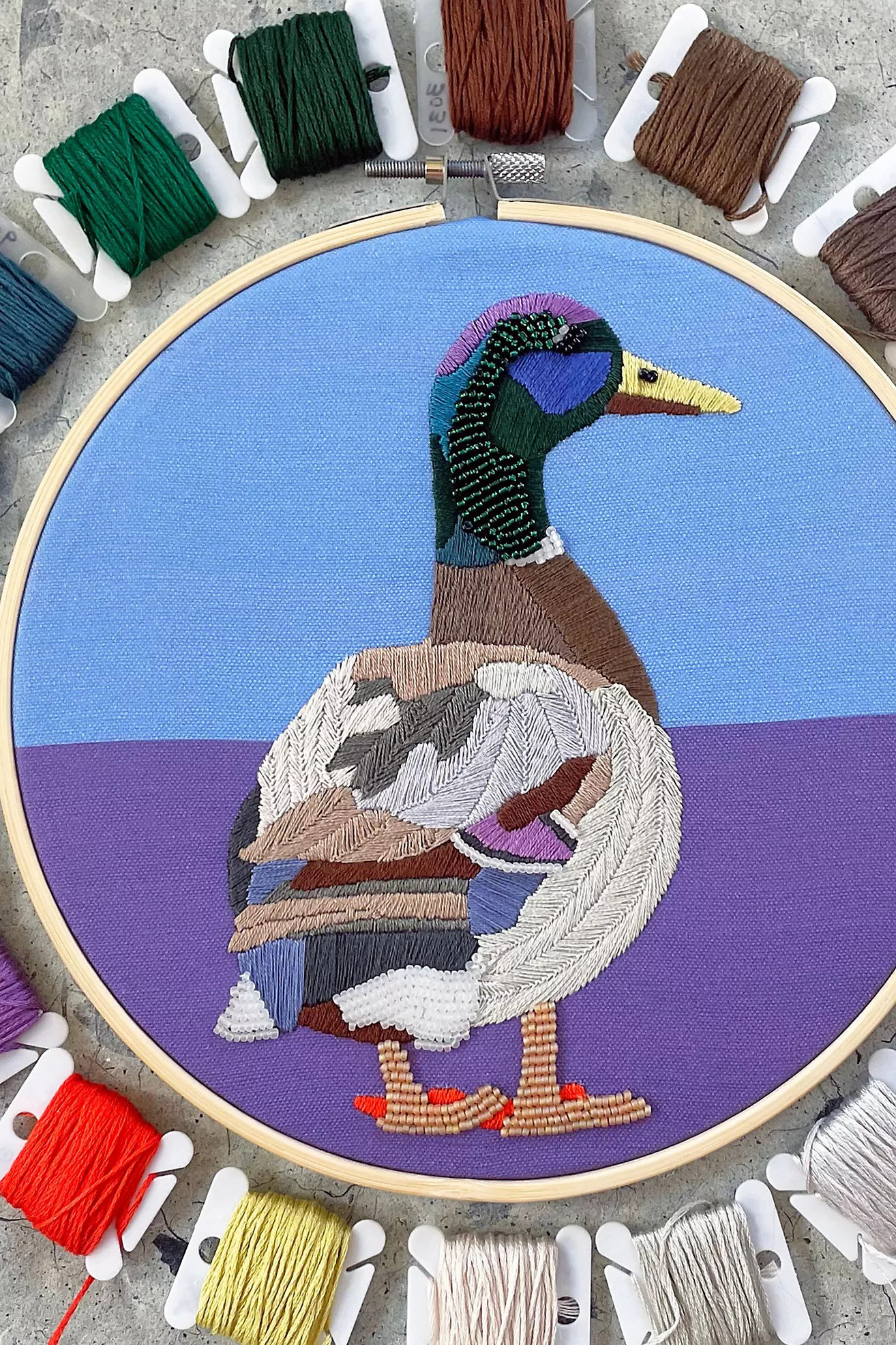 Kate Wyatt DIY Embroidery and Beadwork Kit | Anthropologie (US)