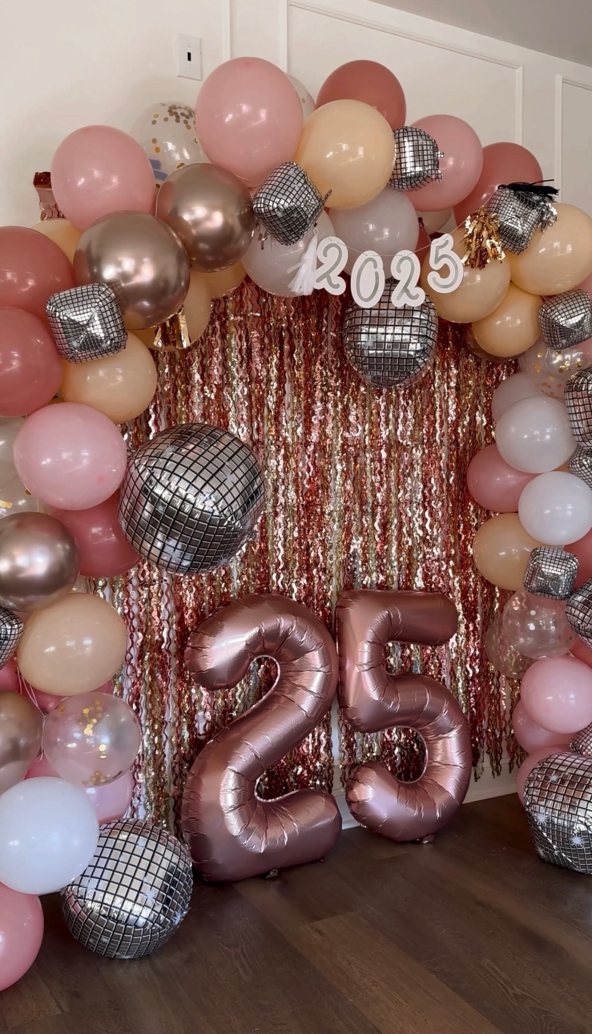 New Year’s party back  drop from
Last year! I’ll tag 2026 decor below!!