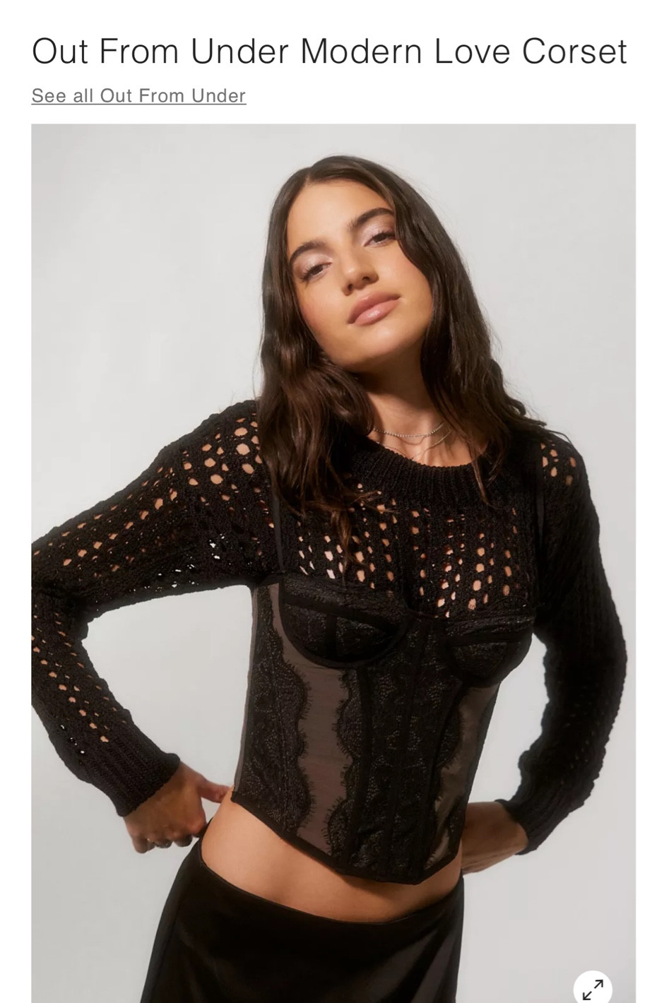 URBAN OUTFITTERS // Black Lace Corset 

#LTKSeasonal #LTKstyletip #LTKfit