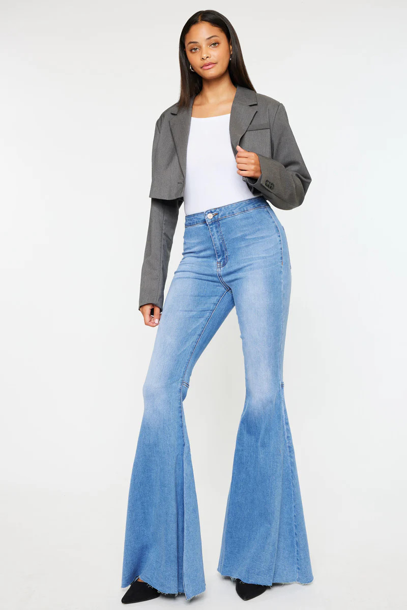 Beverly High Rise Super Flare Jeans | Kancan USA