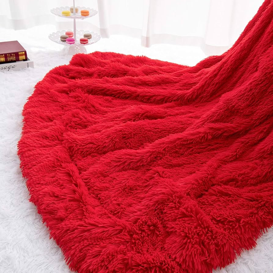 HOMORE Soft Fluffy Blanket Fuzzy Sherpa Plush Cozy Faux Fur Throw Blankets for Bed Couch Sofa Cha... | Amazon (US)