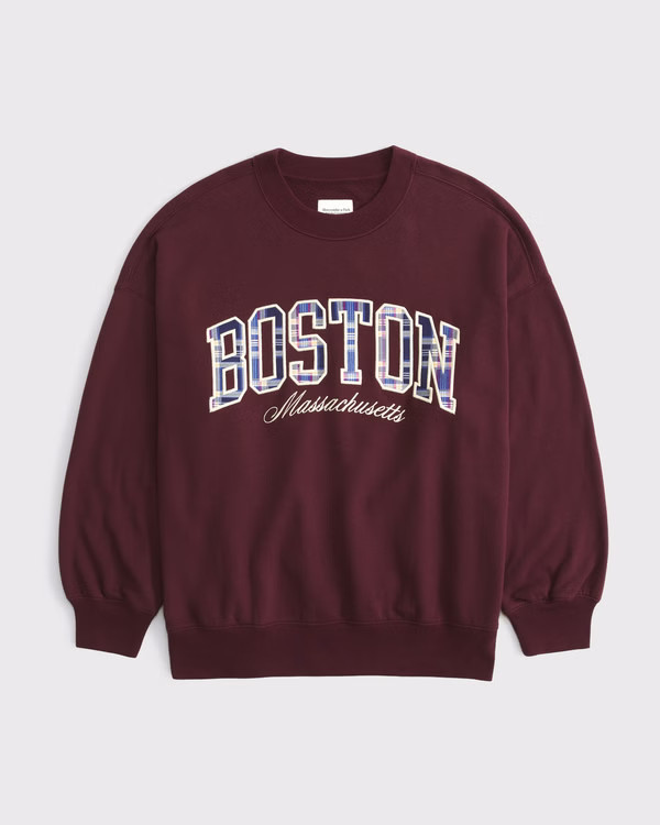 Plaid Vintage Sunday Crew | Abercrombie & Fitch (US)