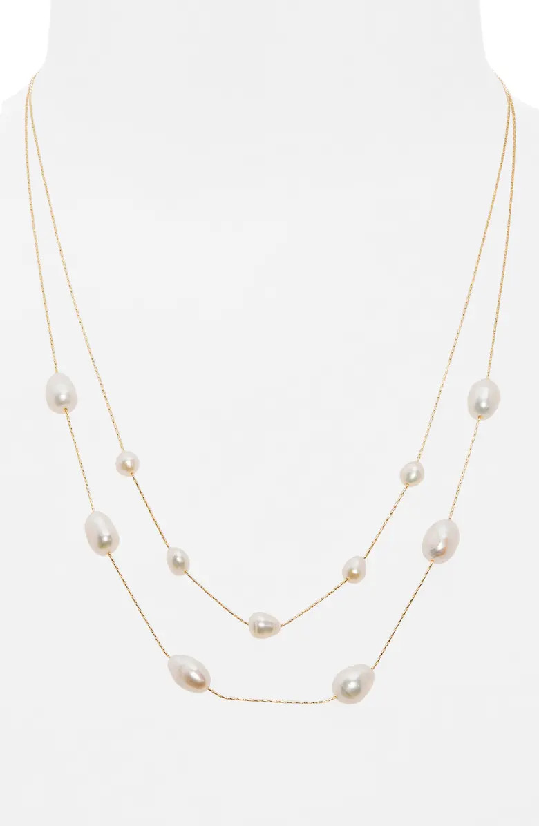 Genuine Freshwater Pearl Adjustable Layered Necklace | Nordstrom
