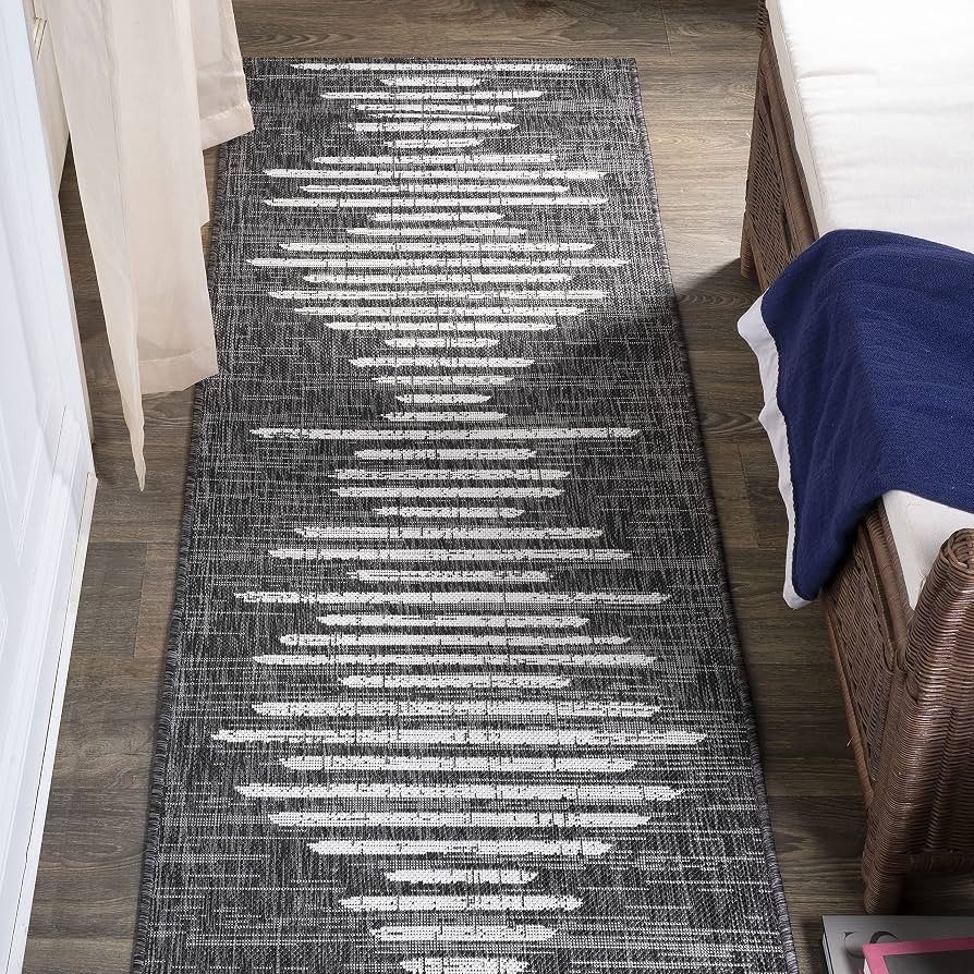 JONATHAN Y SMB124E-210 Zolak Berber Stripe Geometric Indoor Outdoor Runner Rug Bohemian Contempor... | Amazon (US)