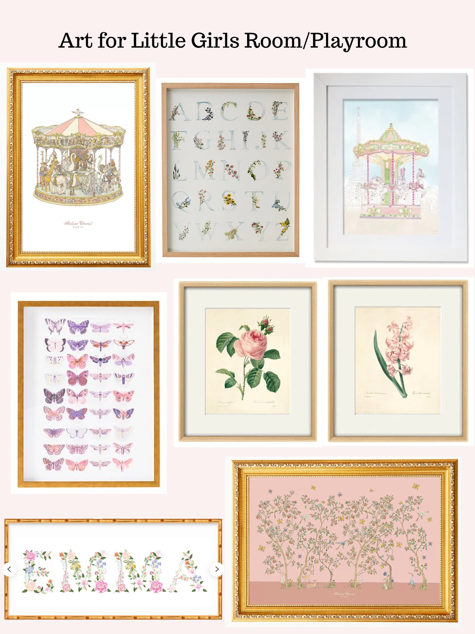 art for little girl room 
art for nursery
art for playroom 

#LTKkids #LTKbaby #LTKhome