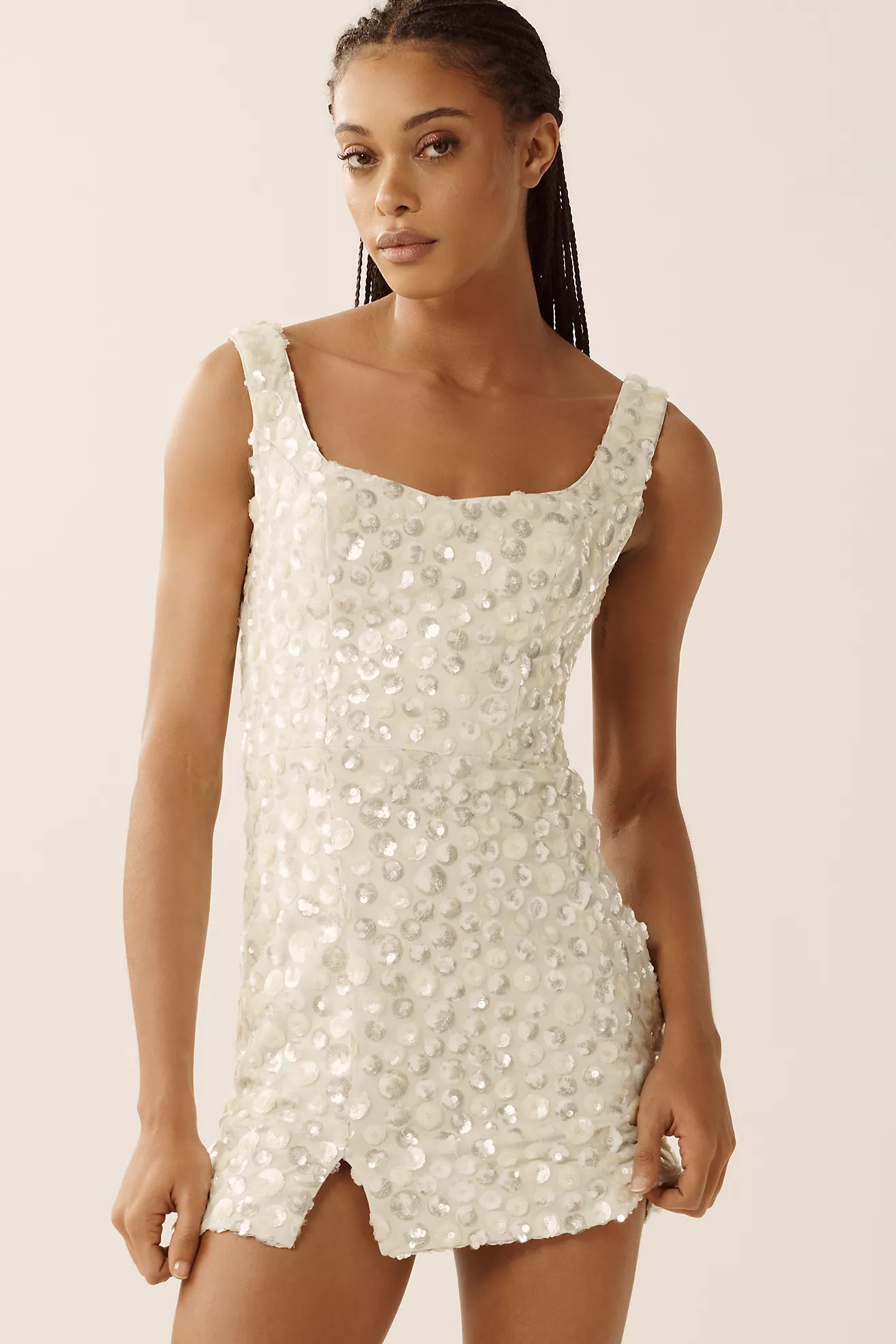 Dress The Population Moxie Sleeveless Fitted Mini Dress | Anthropologie (US)