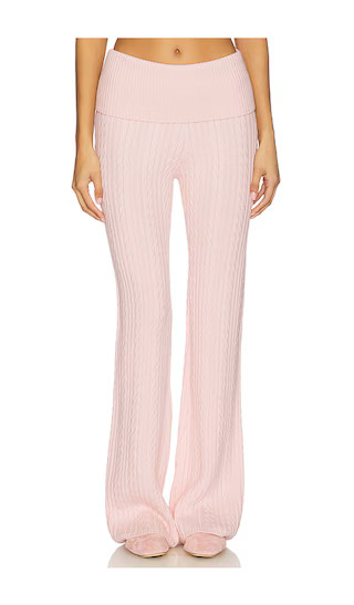 Bessie Knit Pant in Light Pink | Revolve Clothing (Global)