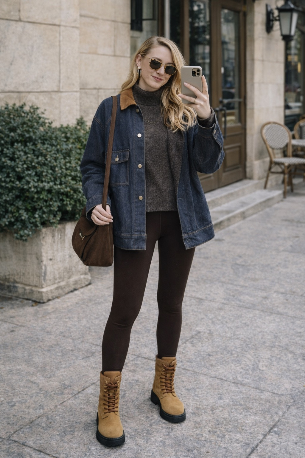 Brown legging outfit 

#LTKeurope #LTKspring #LTKstyletip