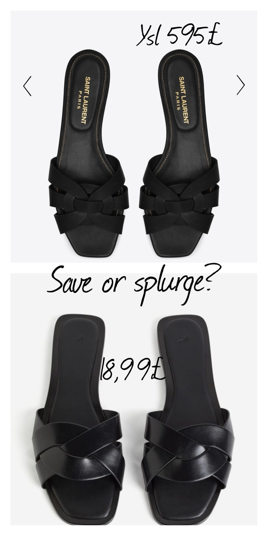 Black sliders, ysl tribute mules 

#LTKfindsunder50 #LTKeurope #LTKstyletip