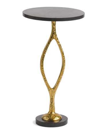 Aluminum Marble Accent Table | TJ Maxx