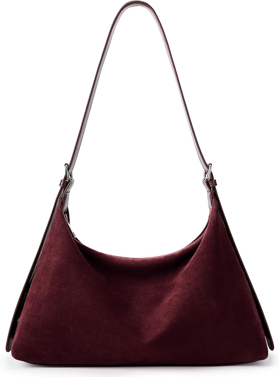 KALIDI Suede Tote Bag, Crescent Hobo Trendy Fall Purse Women Daily Casual | Amazon (US)