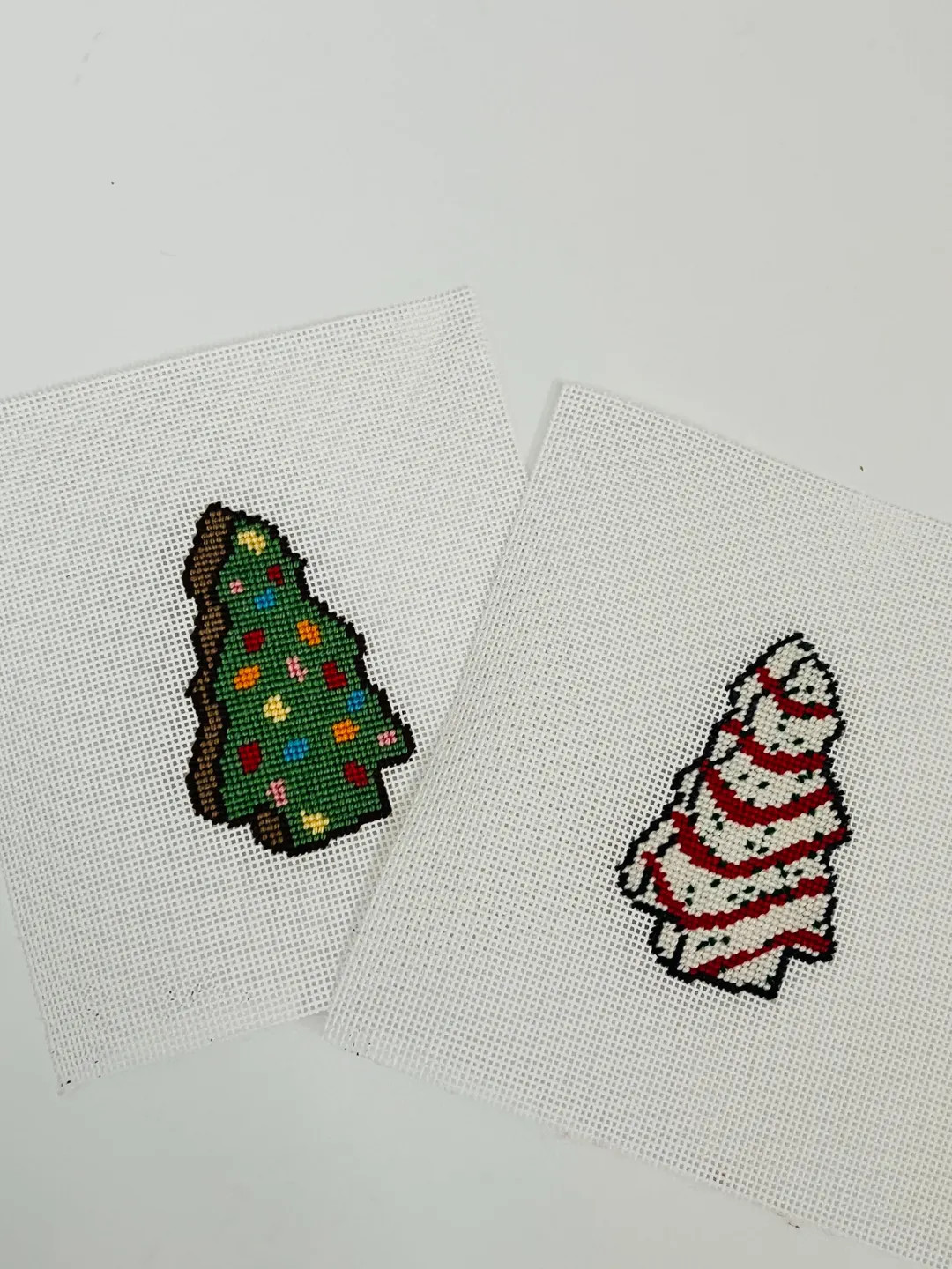 Christmas Tree Cake Needlepoint Canvas - Etsy | Etsy (US)