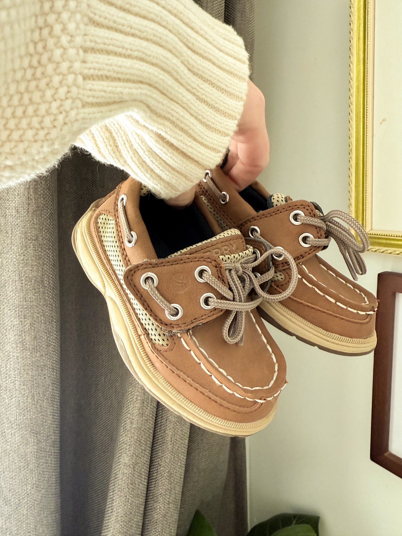 The cutest little toddler shoes for spring and summer (and fall, honestly). They have a Velcro strap so they’re easy to put on and take off (my toddler is 3 and big into the “I can do it myself!” phase so that’s a big help here!) 

They come in whole sizes only and my son is not quite at the measurement for the size 7. I ordered the 6 thinking they’d be fine but he says they’re too tight. So size up if you’re that middle/half size. 

I have the blue color on the way because they’re just too cute! 



#LTKFamily #LTKKids #LTKShoeCrush