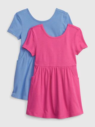 Toddler Organic Cotton Mix and Match Skater Dress (2-Pack) | Gap (US)