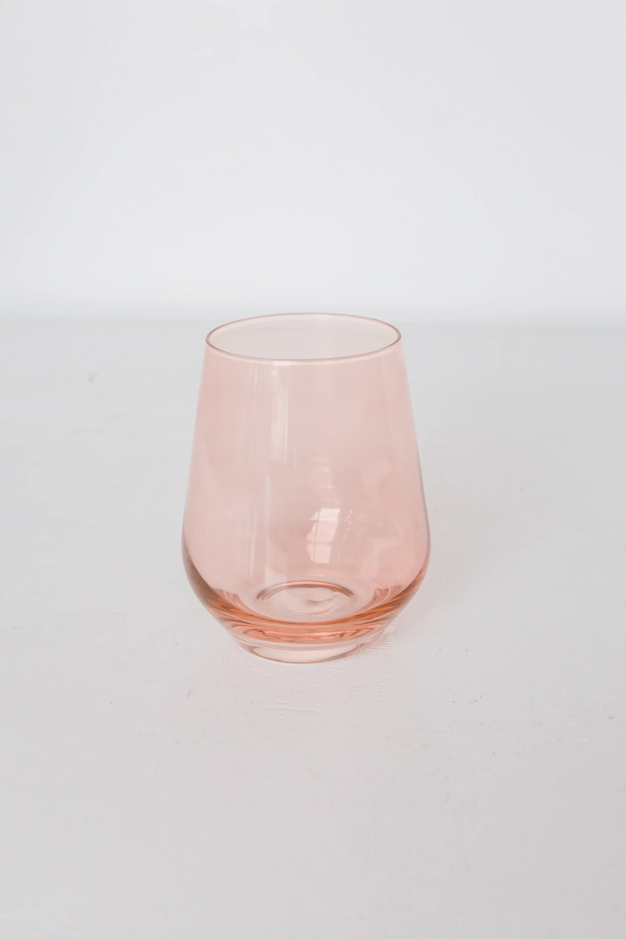 Estelle Colored Wine Stemless - Set of 2 {Blush Pink} | Estelle Colored Glass