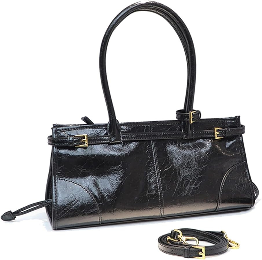 Shoulder Bags for Women Women's Crossbody Bag Soft Faux Leather Zipper Closure Detachable Long St... | Amazon (US)