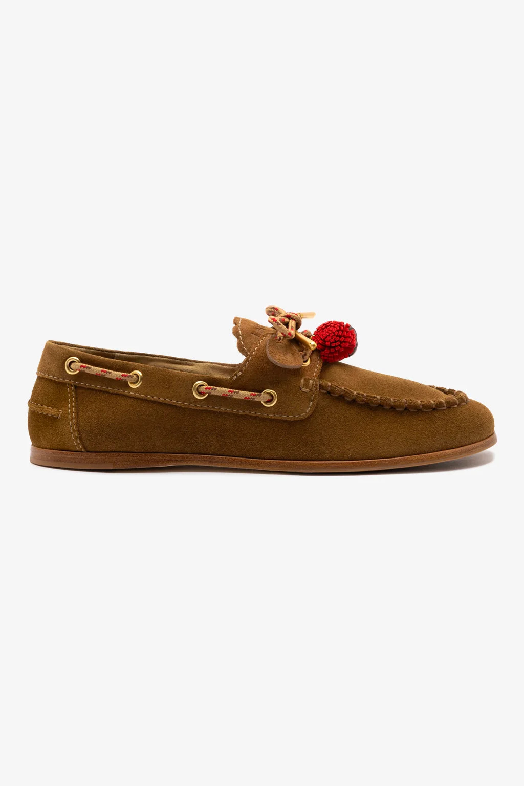 Cyprus Boat Shoe In Russet Suede | Larroude