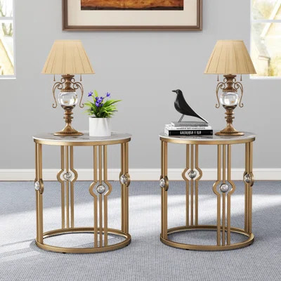 Marble Top End Table Set | Wayfair North America