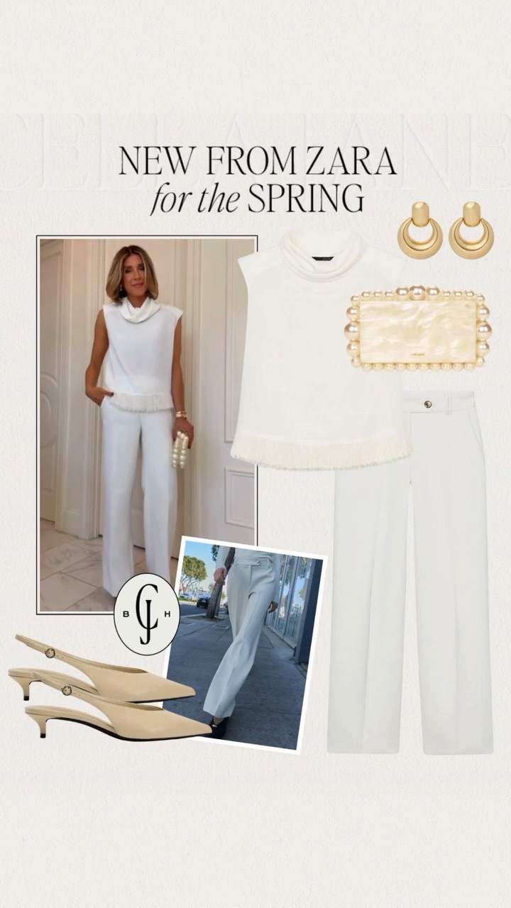 An all-white spring moment from @Zara 🤍
The fringe detail adds the perfect touch of texture and movement.
Effortless and timeless. Linked ✨

#LTKfinds #zarafashion #springstyle
#neutralstyle #chicoutfits #wardrobebasics
