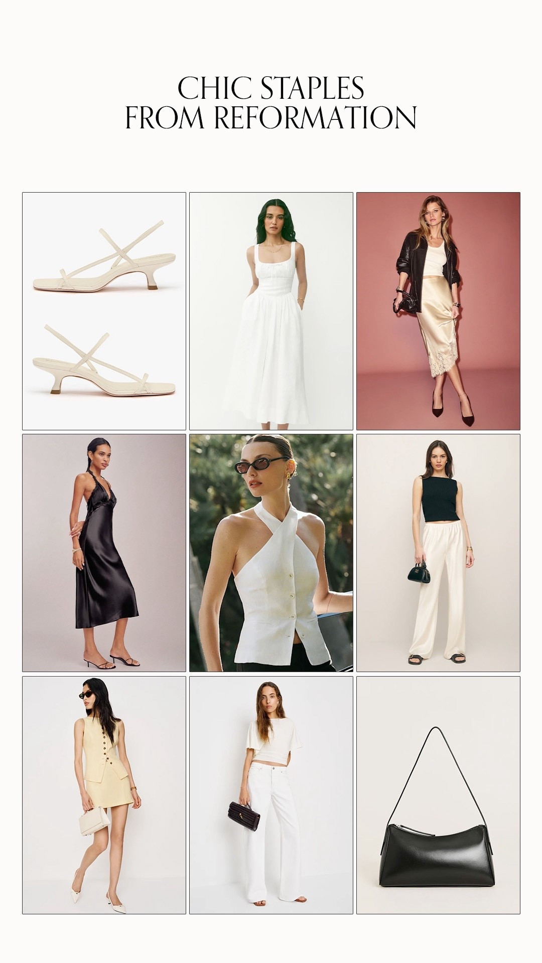 Chic Staples from Reformationn

#LTKStyleTip