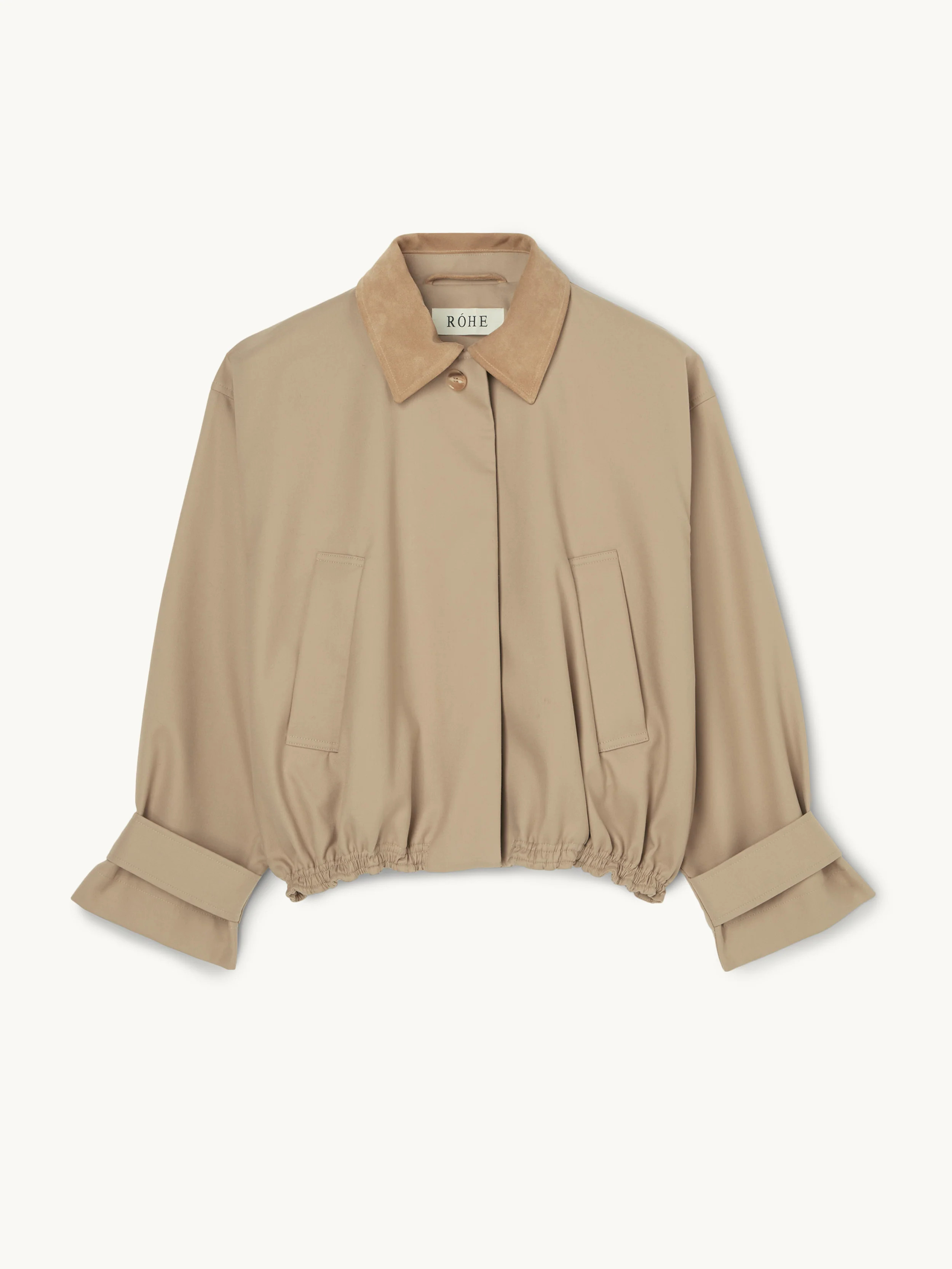 Suede Collar Blouson Jacket | goop