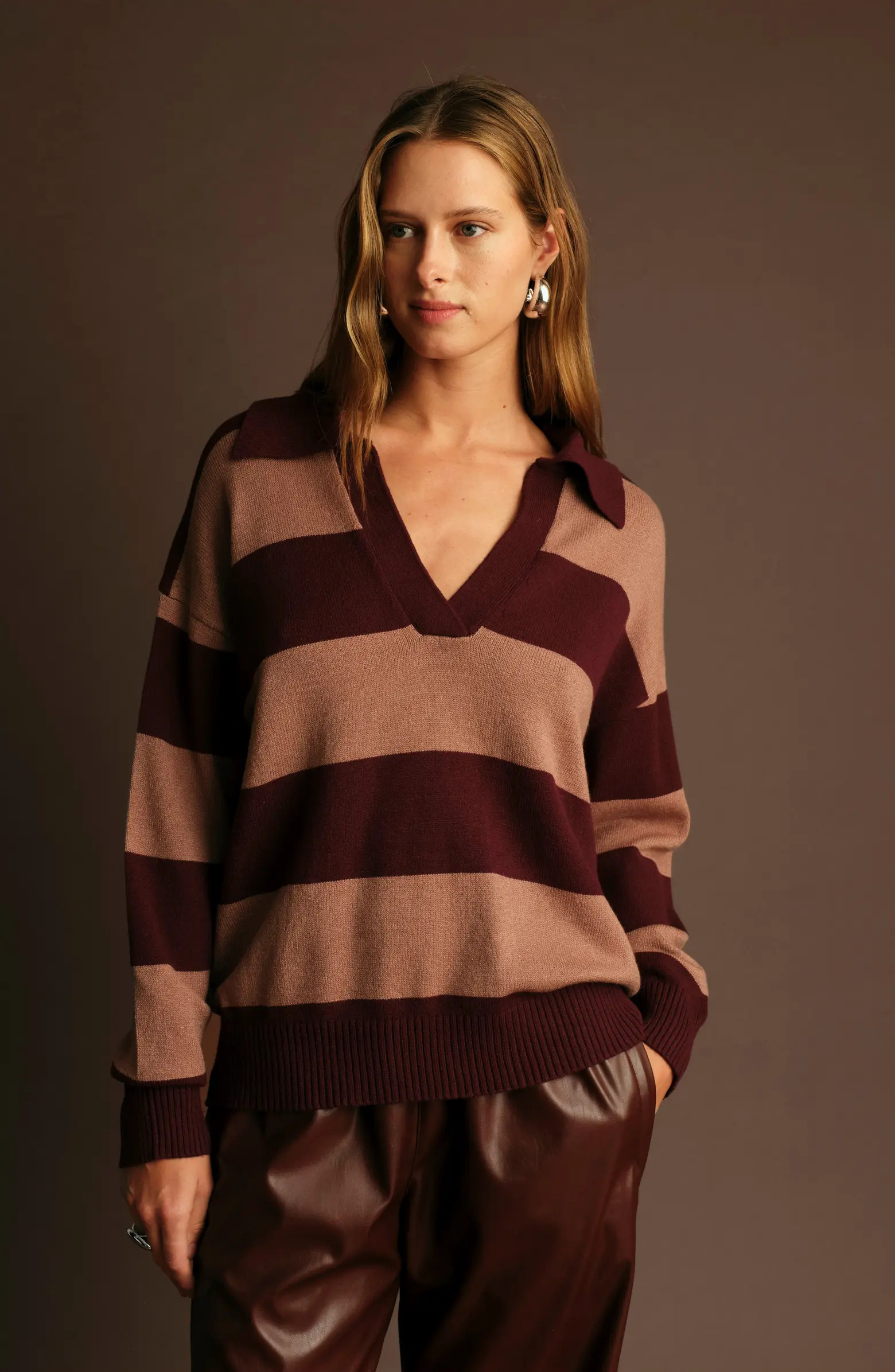 DELUC Nick Polo Stripe Sweater | Nordstrom | Nordstrom
