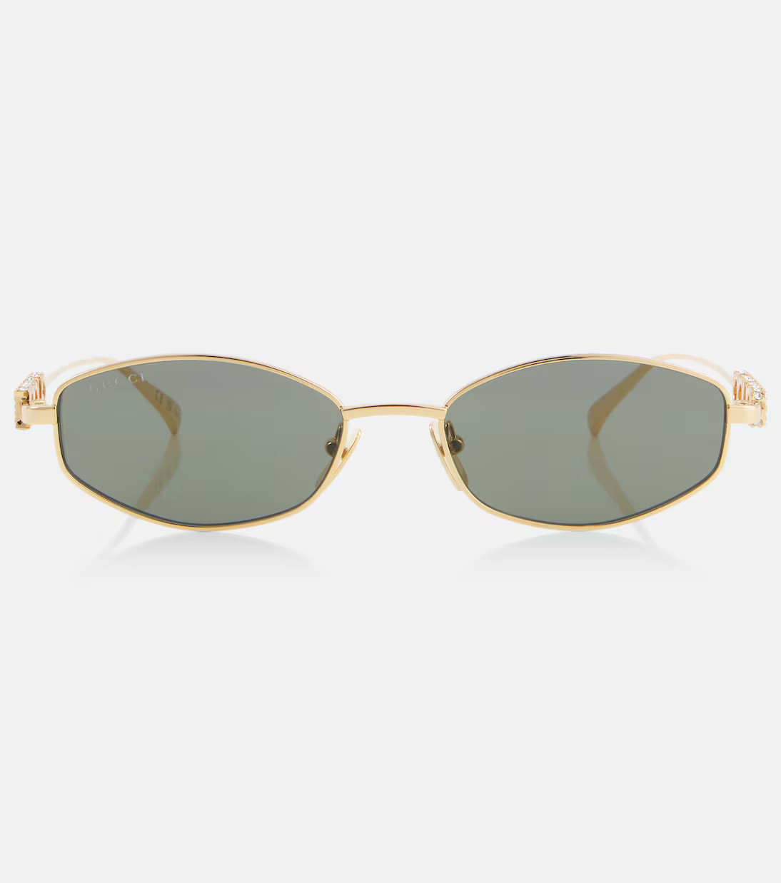 Logo embellished oval sunglasses | Mytheresa (US/CA)